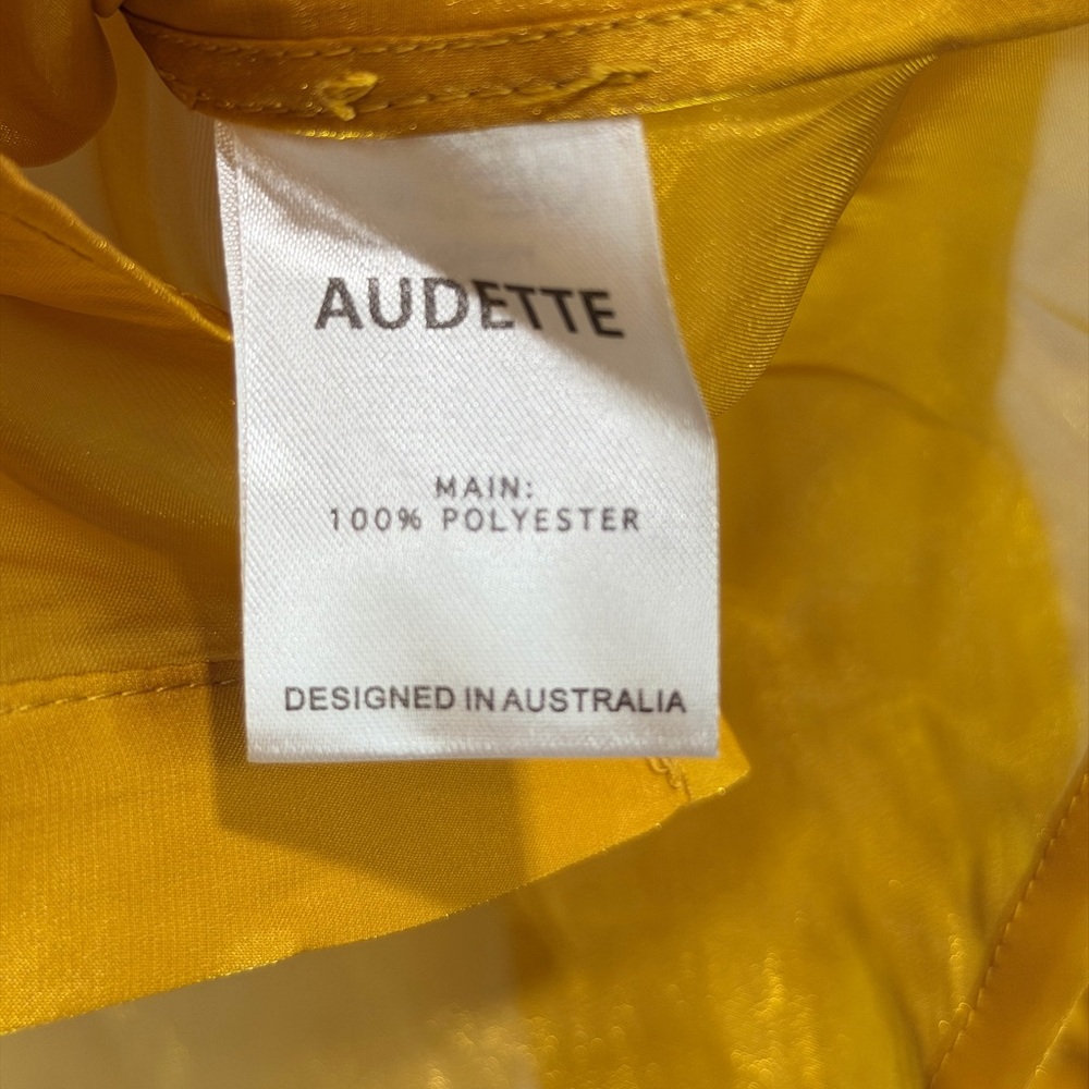 Audette, anthropology mustard Sheer Blouse - Picture 6 of 6